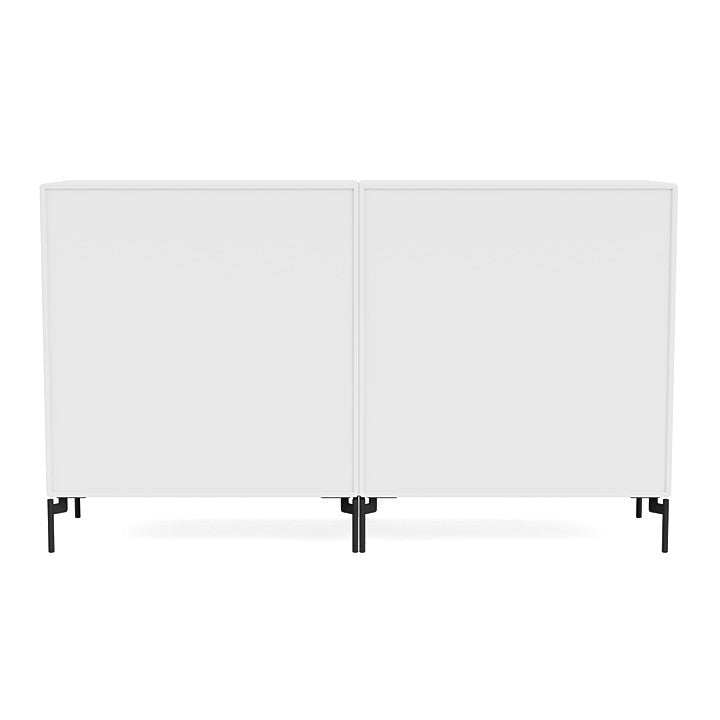 Montana Couple Sideboard With Legs, Snow White/Black