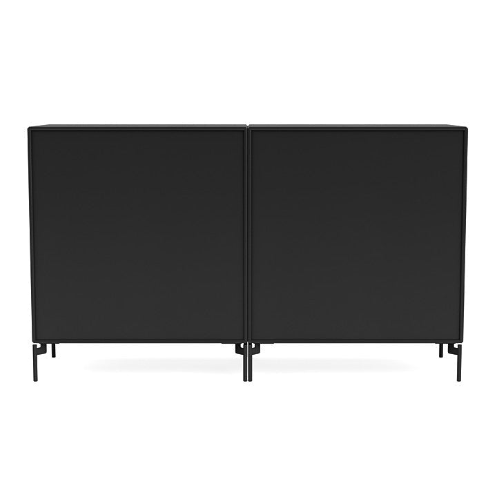 Montana Couple Sideboard With Legs, Black/Black