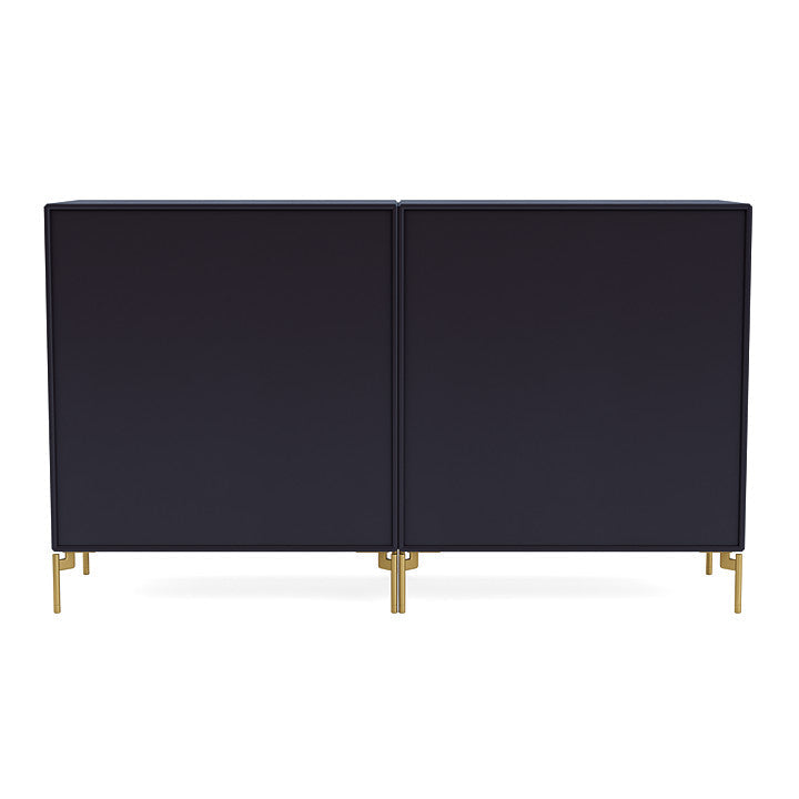 Montana Couple Sideboard With Legs, Shadow/Brass