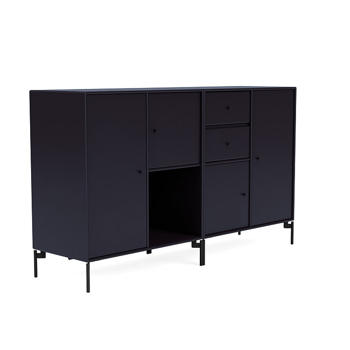 Montana Couple Sideboard With Legs, Shadow/Black