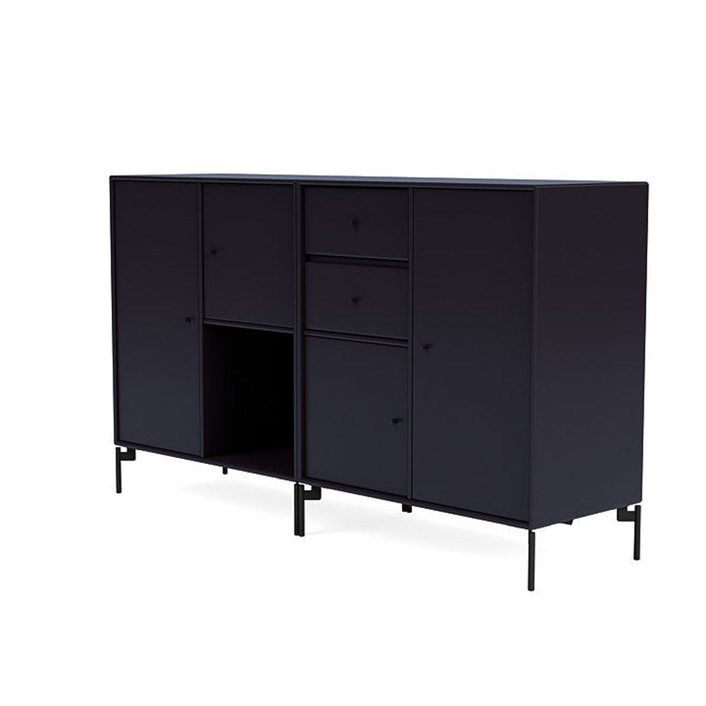 Montana Couple Sideboard With Legs, Shadow/Black