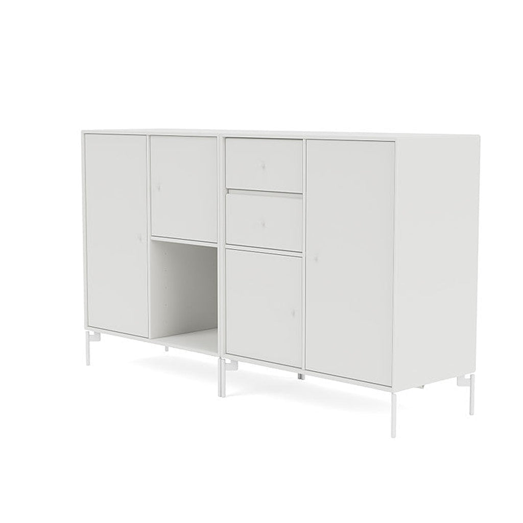 Montana Couple Sideboard With Legs, White/Snow White