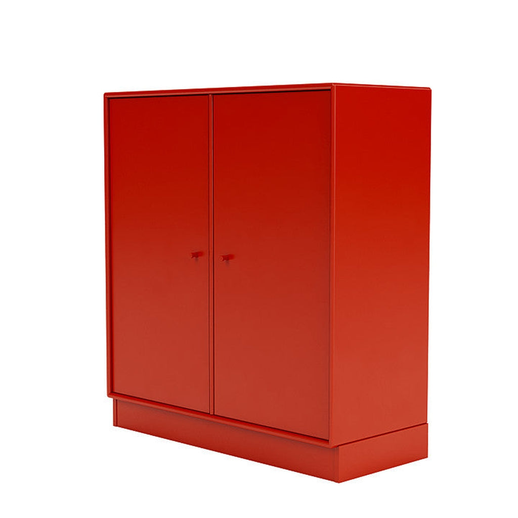 Montana Cover Cabinet With 7 Cm Plinth, Rosehip Red