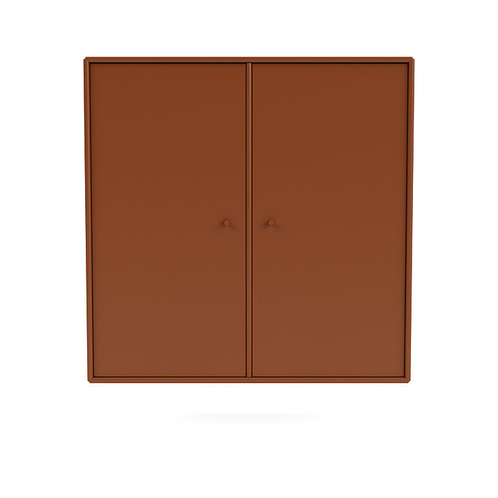 Montana Cover Cabinet With Suspension Rail, Hazelnut Brown