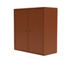 Montana Cover Cabinet With Suspension Rail, Hazelnut Brown