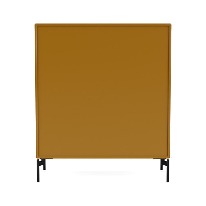 Montana Cover Cabinet With Legs, Amber/Black