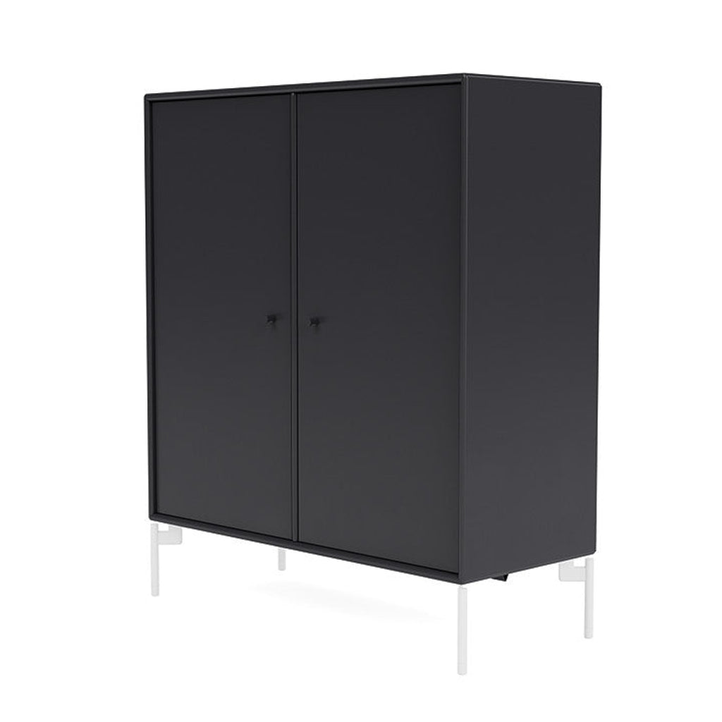 Montana Cover Cabinet With Legs, Anthracite/Snow White