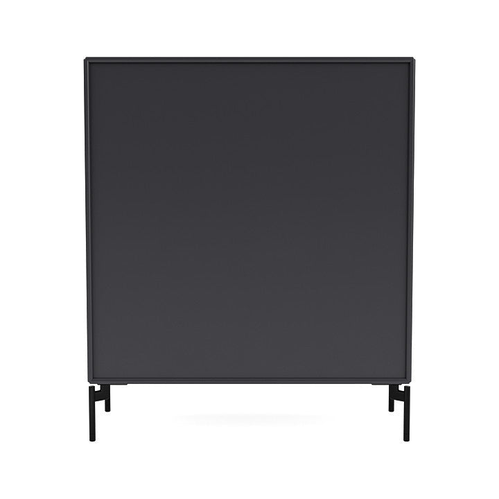 Montana Cover Cabinet With Legs, Anthracite/Black