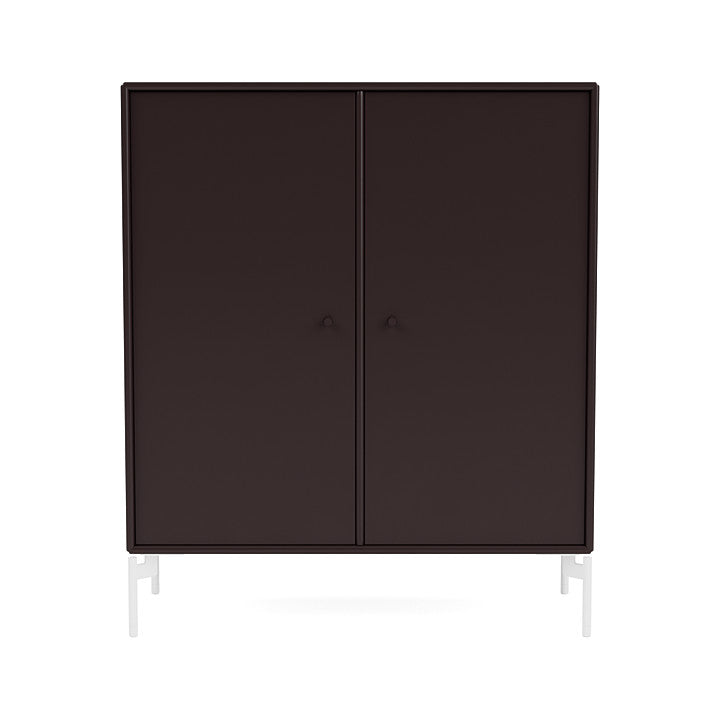 Montana Cover Cabinet With Legs, Balsamic/Snow White