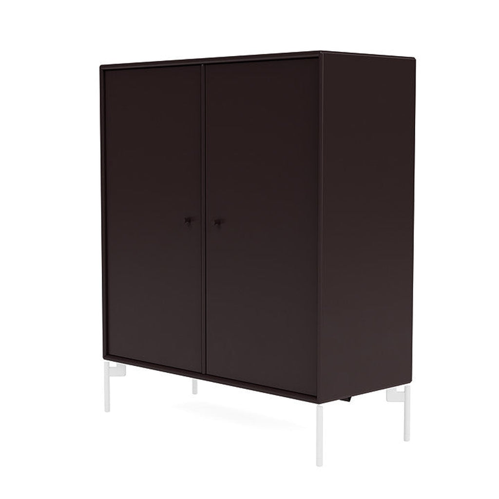 Montana Cover Cabinet With Legs, Balsamic/Snow White