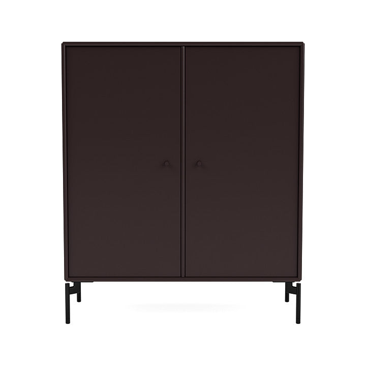 Montana Cover Cabinet With Legs, Balsamic/Black