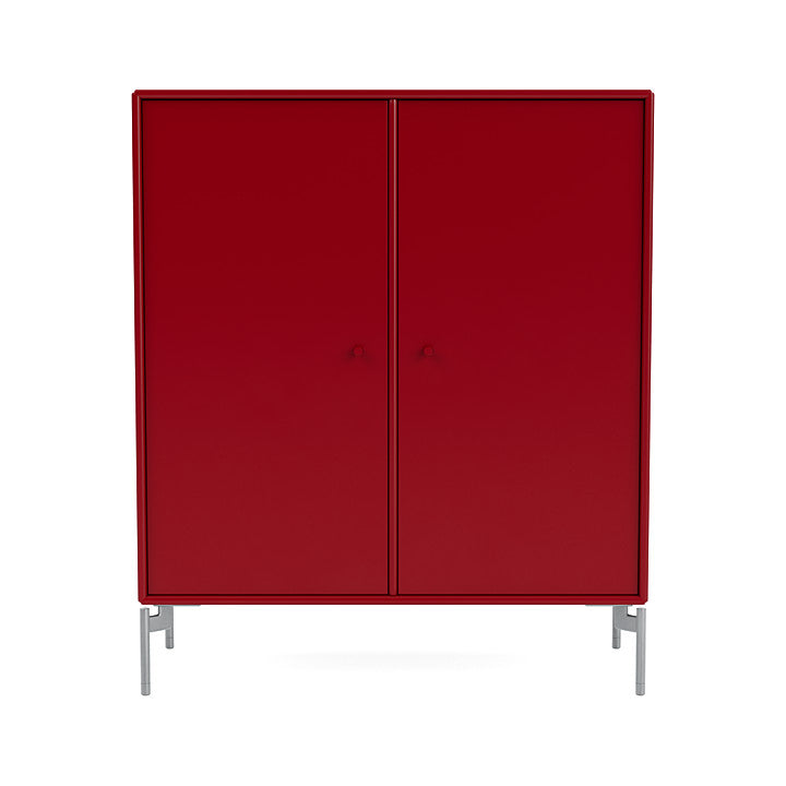 Montana Cover Cabinet With Legs, Beetroot/Matt Chrome