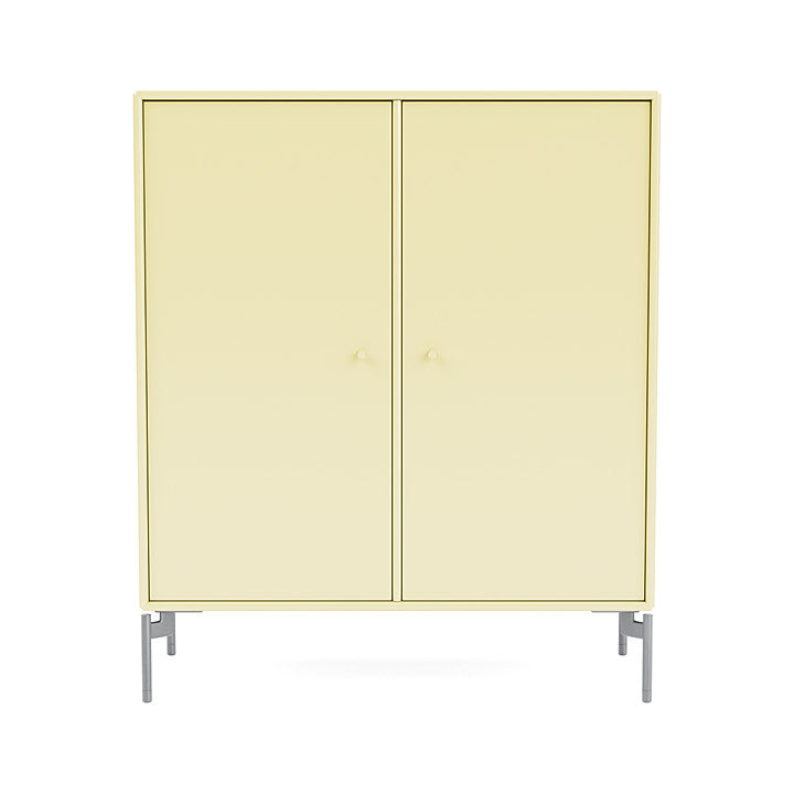 Montana Cover Cabinet With Legs, Camomile/Matt Chrome