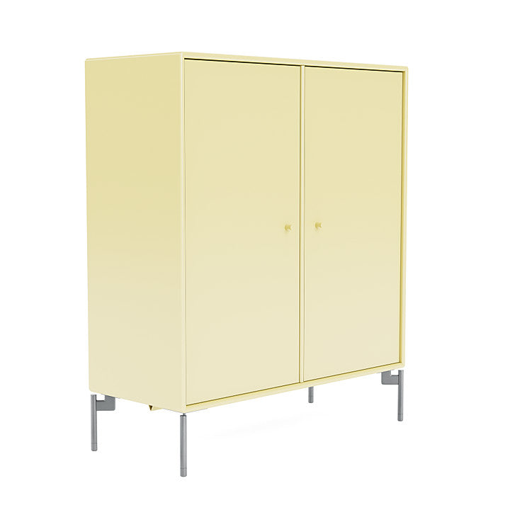 Montana Cover Cabinet With Legs, Camomile/Matt Chrome