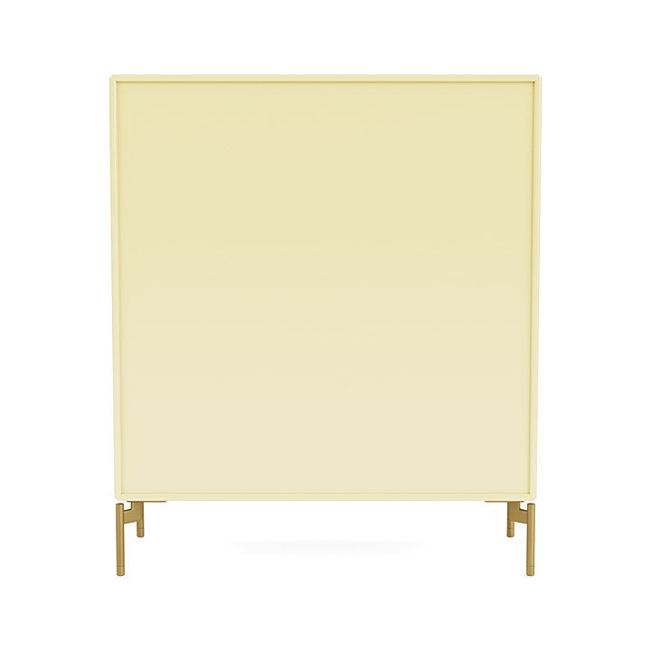 Montana Cover Cabinet With Legs, Camomile/Brass