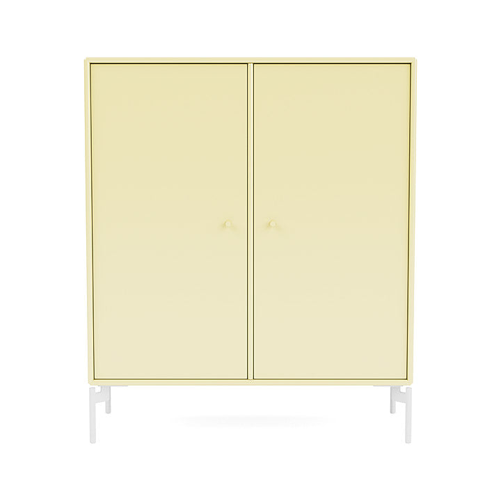 Montana Cover Cabinet With Legs, Camomile/Snow White