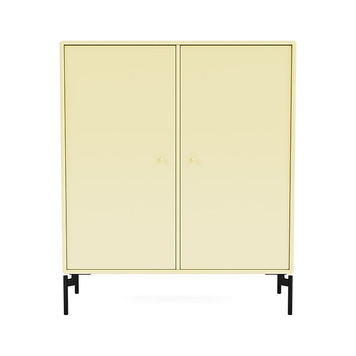 Montana Cover Cabinet With Legs, Camomile/Black