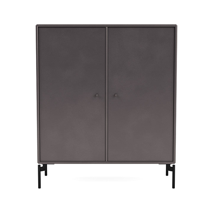 Montana Cover Cabinet With Legs, Coffee/Black