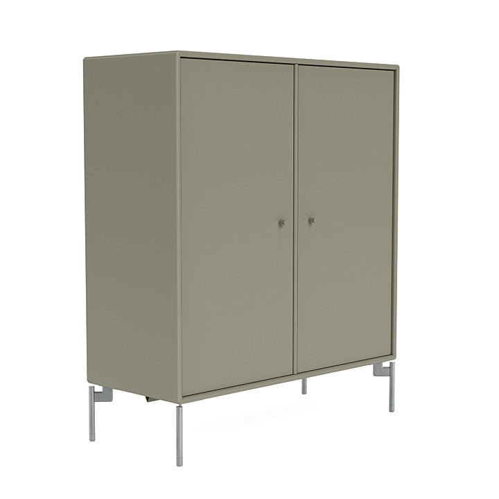 Montana Cover Cabinet With Legs, Fennel/Matt Chrome