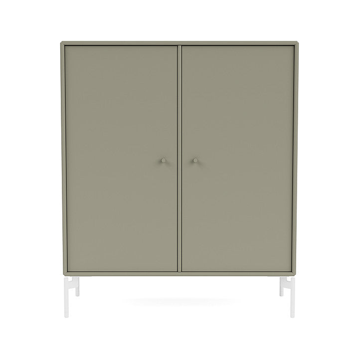 Montana Cover Cabinet With Legs, Fennel/Snow White