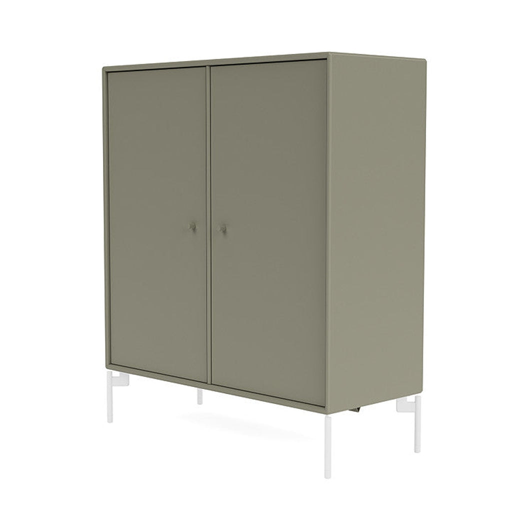 Montana Cover Cabinet With Legs, Fennel/Snow White