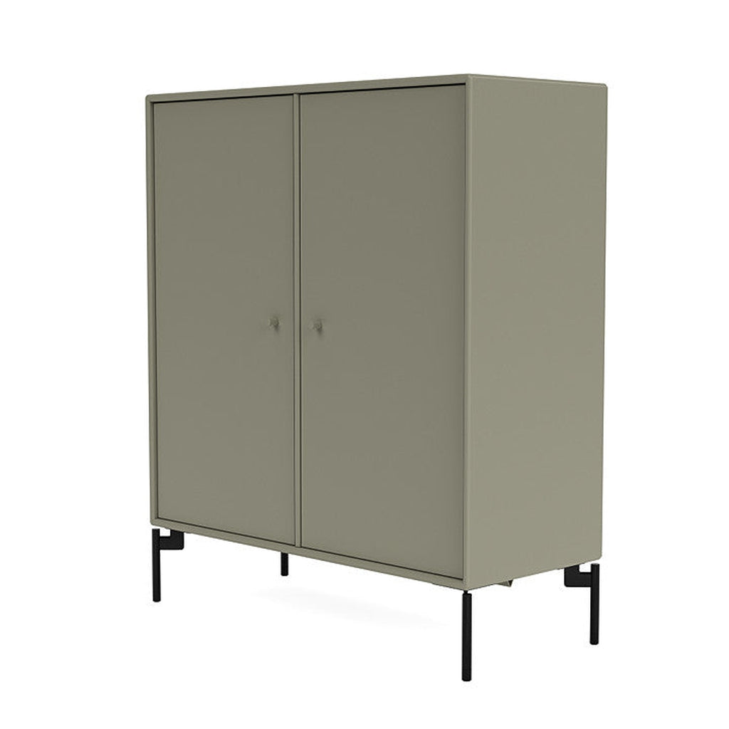 Montana Cover Cabinet With Legs, Fennel/Black