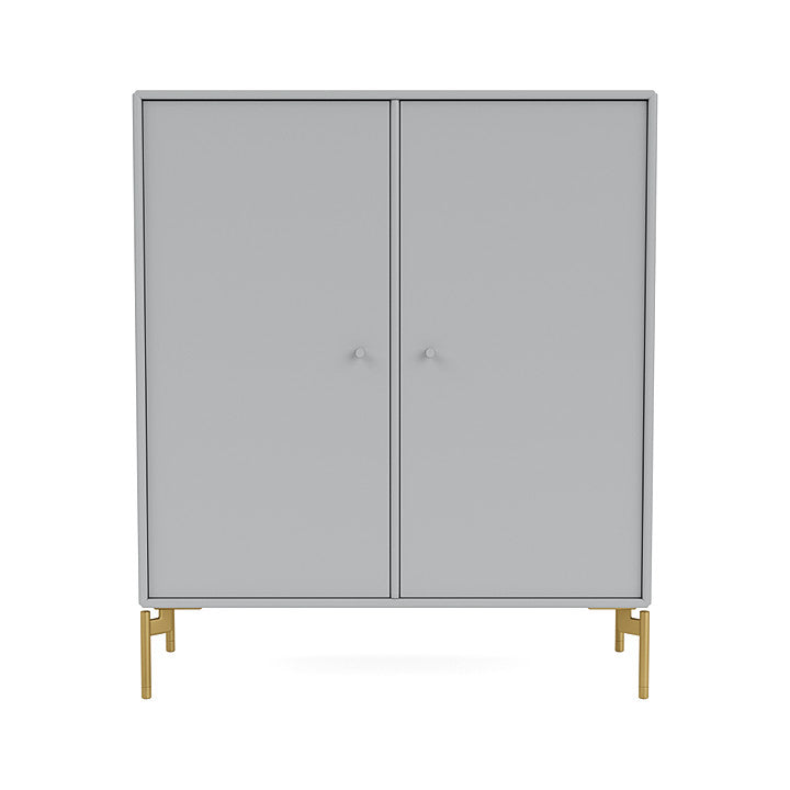 Montana Cover Cabinet With Legs, Fjord/Brass