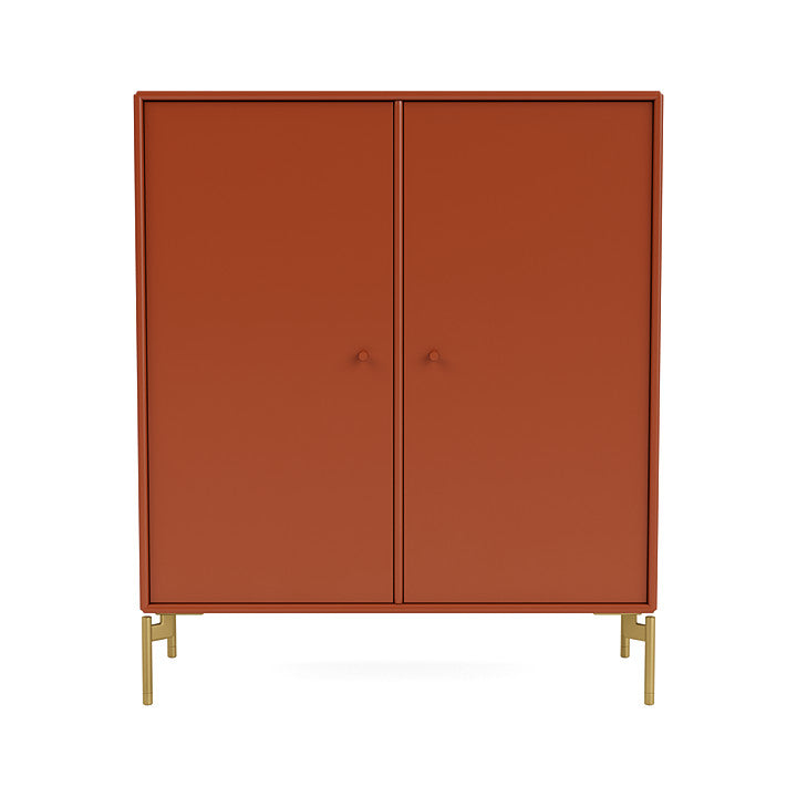 Montana Cover Cabinet With Legs, Hokkaido/Brass