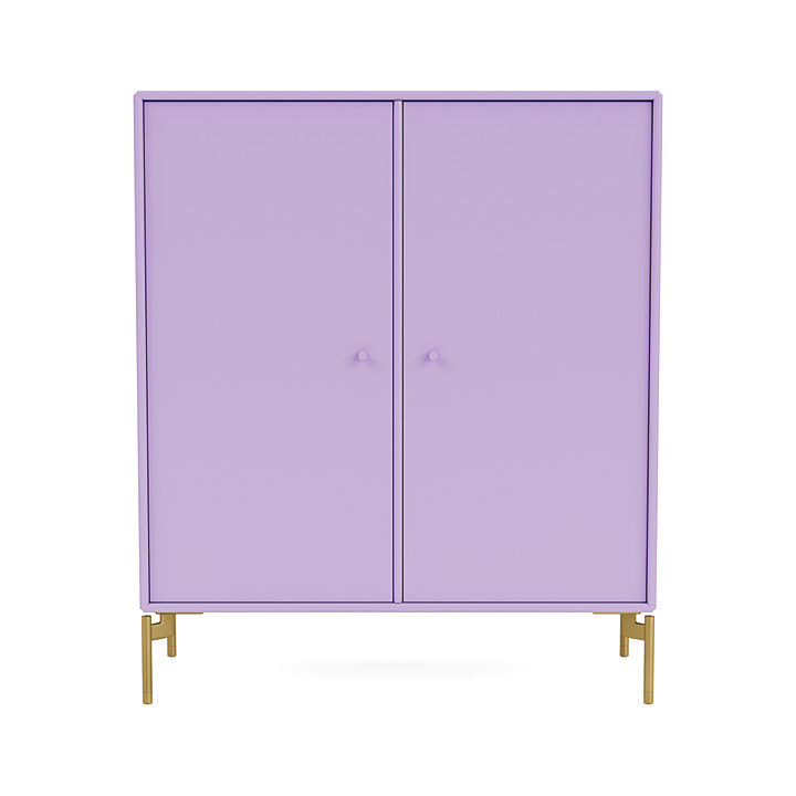 Montana Cover Cabinet With Legs, Iris/Brass