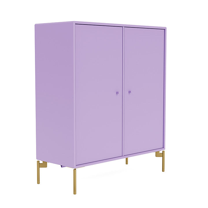 Montana Cover Cabinet With Legs, Iris/Brass