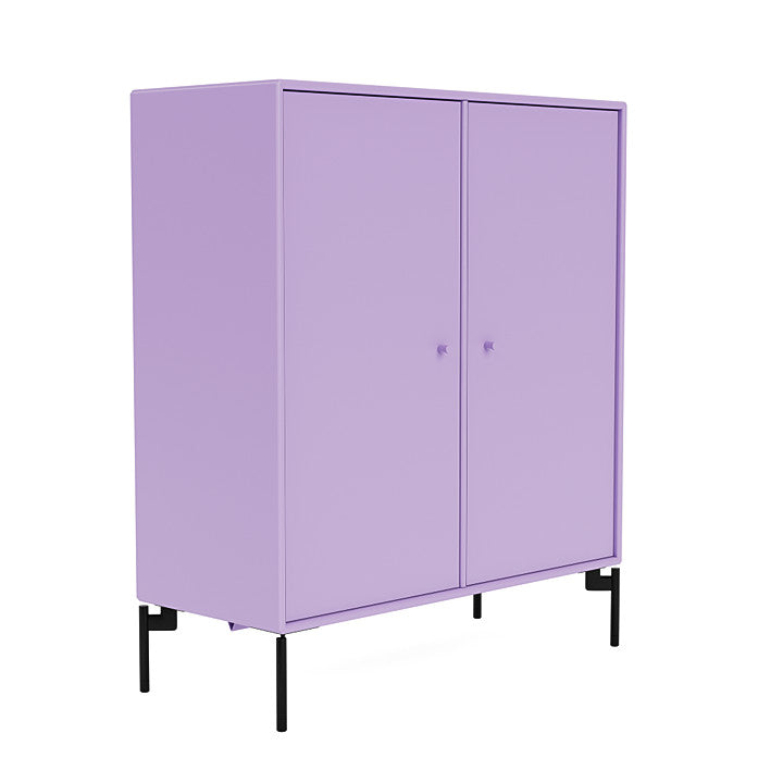 Montana Cover Cabinet With Legs, Iris/Black