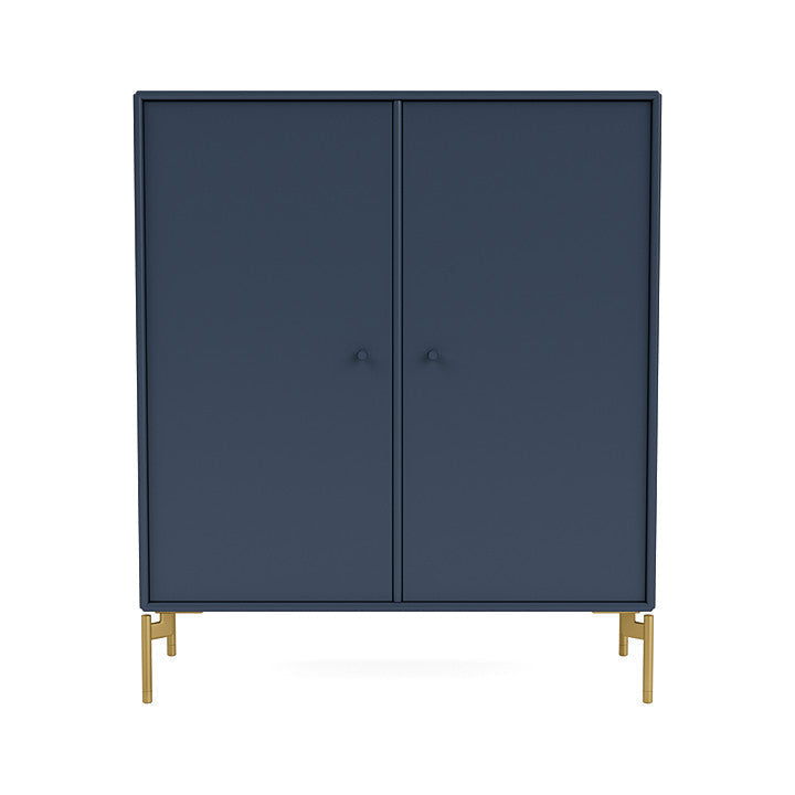 Montana Cover Cabinet With Legs, Juniper/Brass