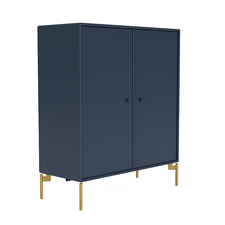 Montana Cover Cabinet With Legs, Juniper/Brass