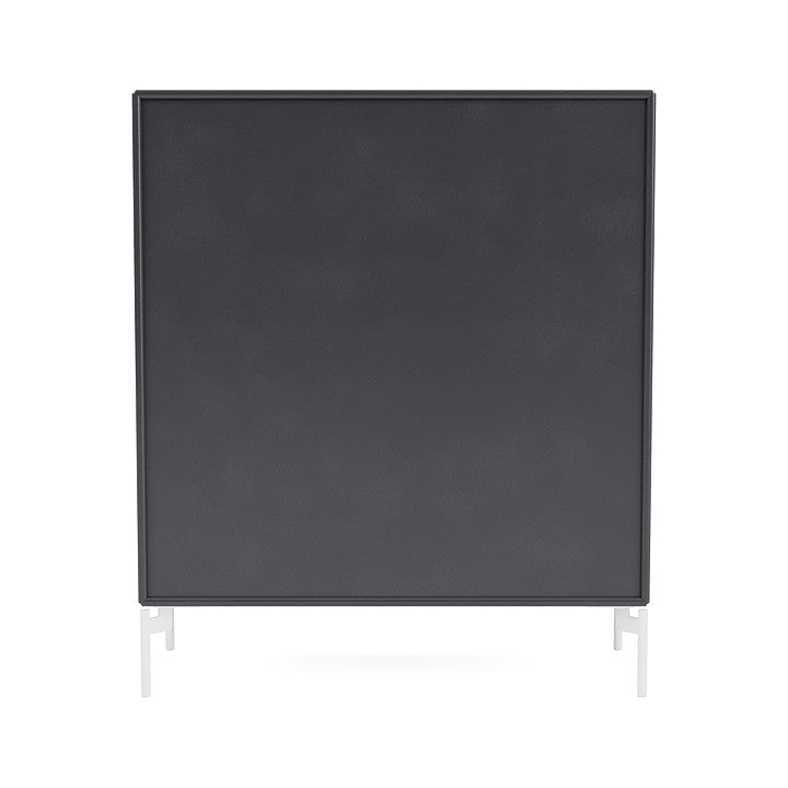 Montana Cover Cabinet With Legs, Carbon Black/Snow White