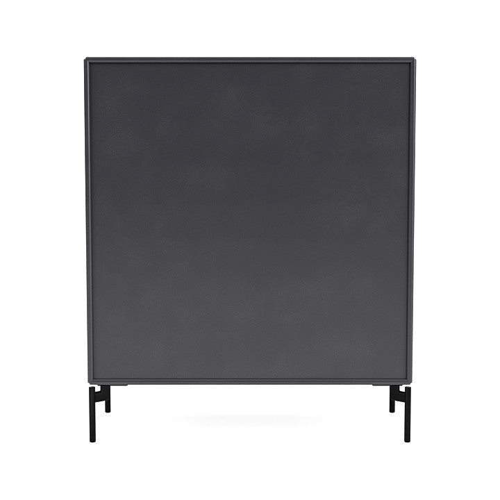 Montana Cover Cabinet With Legs, Carbon Black/Black