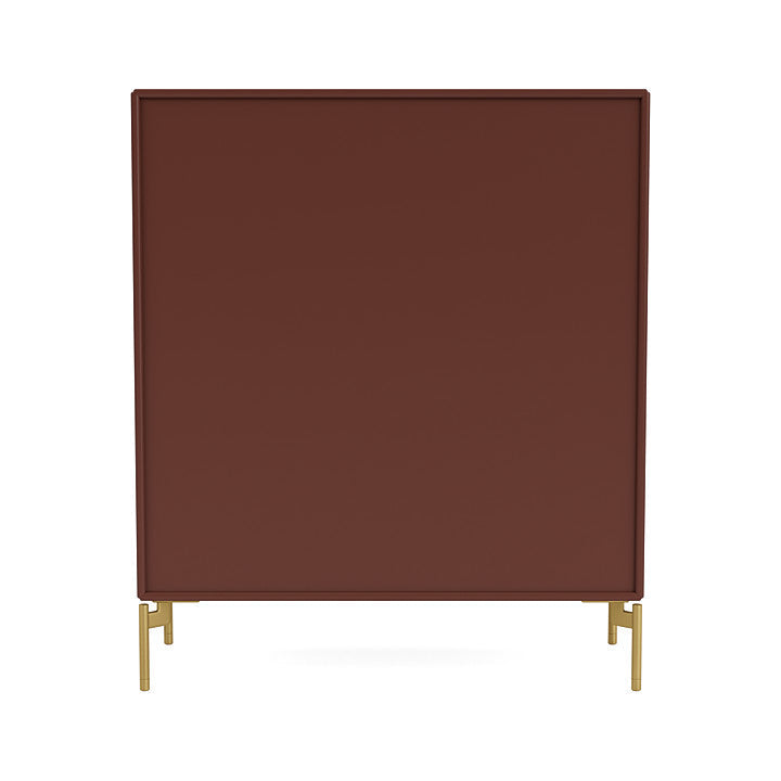 Montana Cover Cabinet With Legs, Masala/Brass