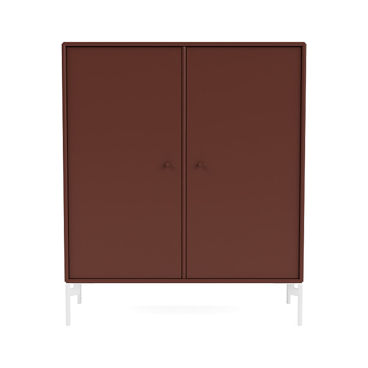 Montana Cover Cabinet With Legs, Masala/Snow White