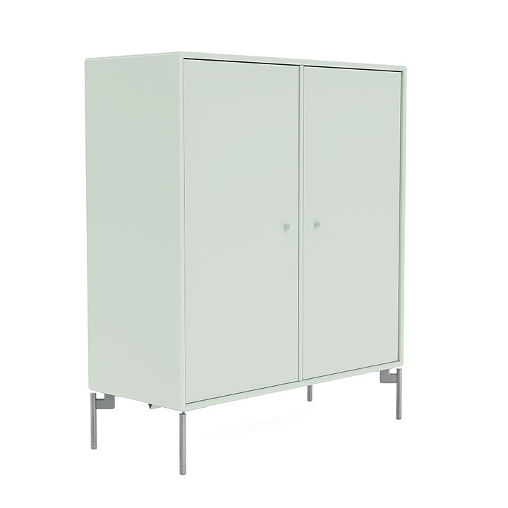 Montana Cover Cabinet With Legs, Mist/Matt Chrome