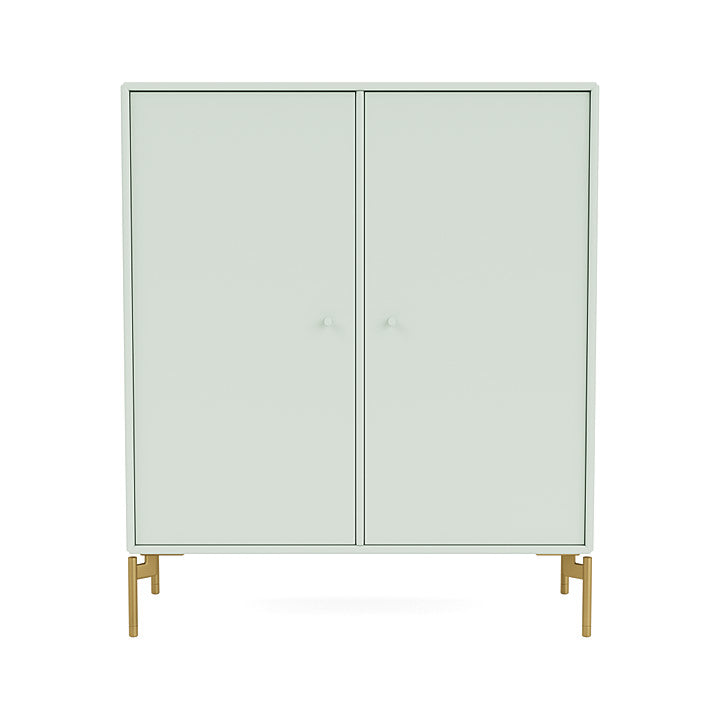 Montana Cover Cabinet With Legs, Mist/Brass