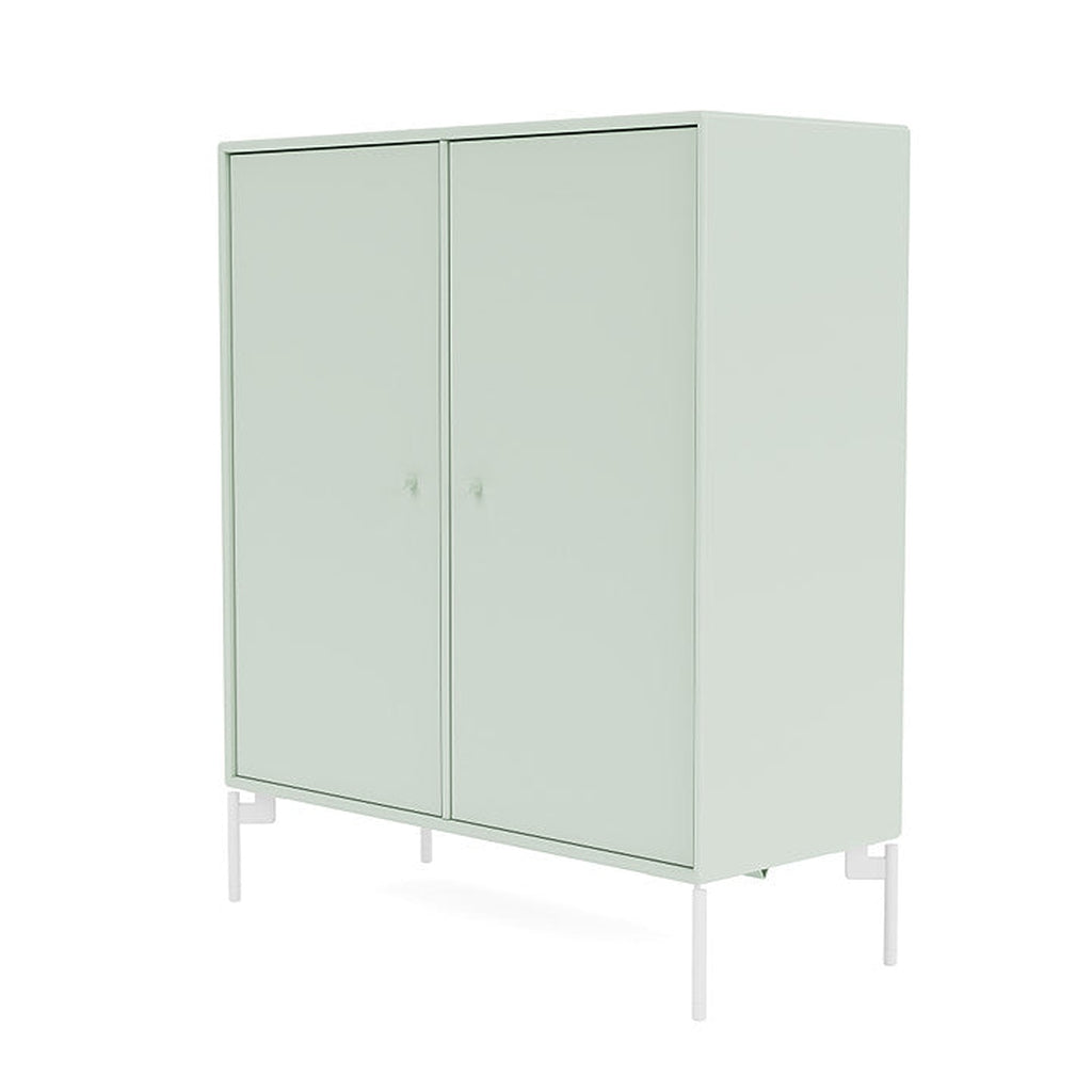 Montana Cover Cabinet With Legs, Mist/Snow White