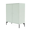 Montana Cover Cabinet With Legs, Mist/Black