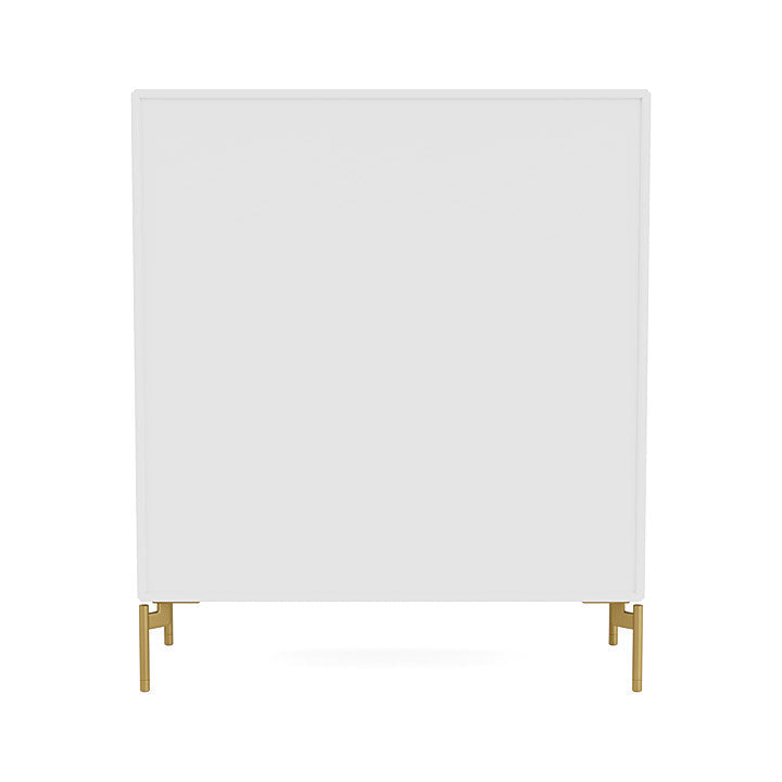 Montana Cover Cabinet With Legs, New White/Brass