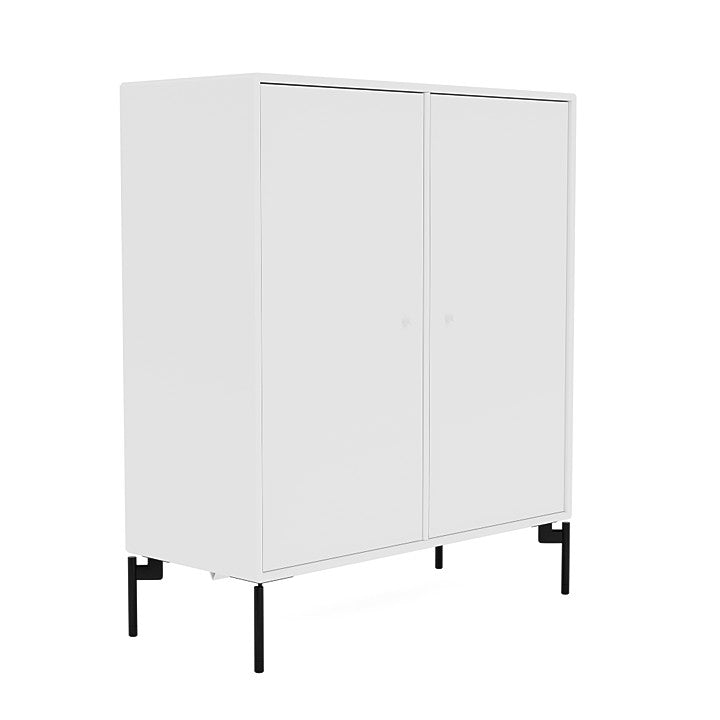 Montana Cover Cabinet With Legs, New White/Black