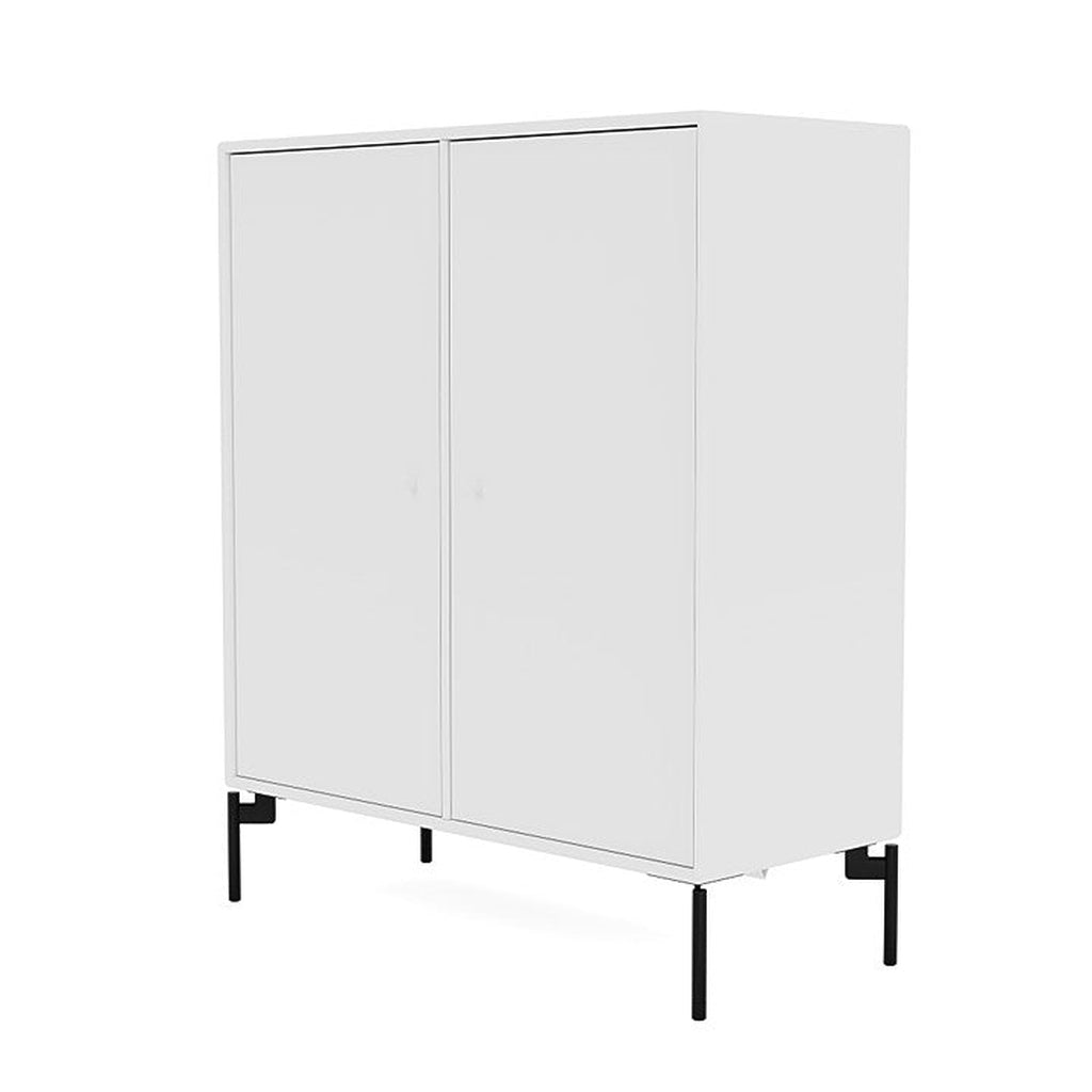 Montana Cover Cabinet With Legs, New White/Black