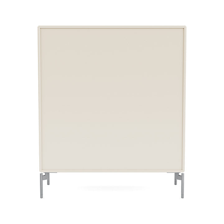 Montana Cover Cabinet With Legs, Oat/Matt Chrome