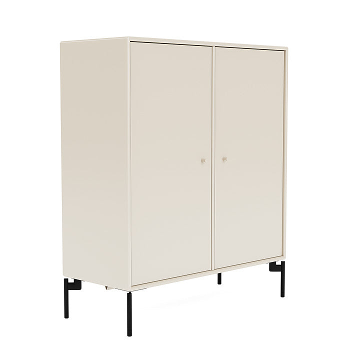 Montana Cover Cabinet With Legs, Oat/Black