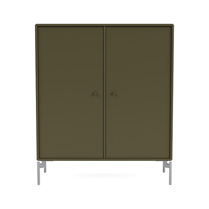 Montana Cover Cabinet With Legs, Oregano/Matt Chrome