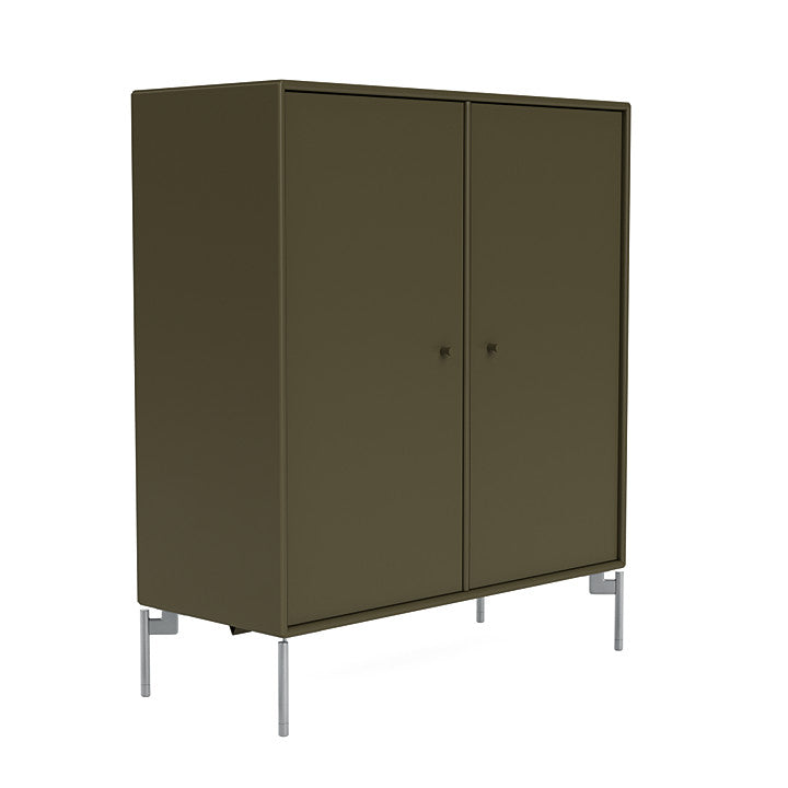 Montana Cover Cabinet With Legs, Oregano/Matt Chrome