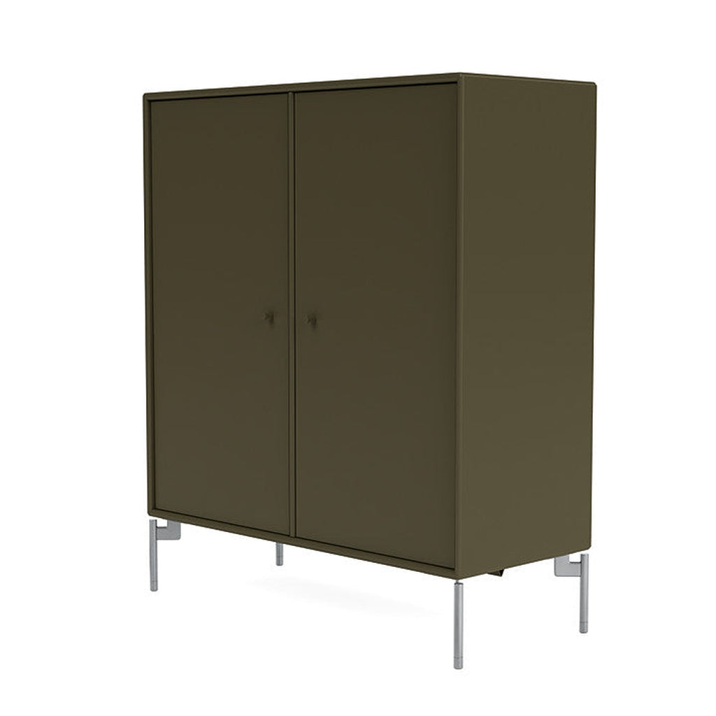 Montana Cover Cabinet With Legs, Oregano/Matt Chrome