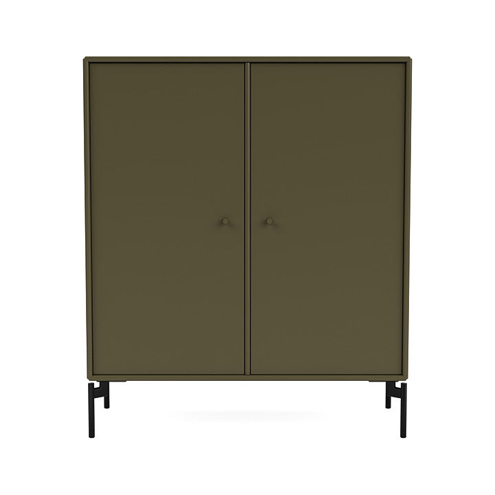 Montana Cover Cabinet With Legs, Oregano/Black